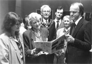 Jean and Steve Cliffe talking to the Mayor and Mayoress in 1988