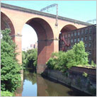 Stockport Viaduct and River Mersey
